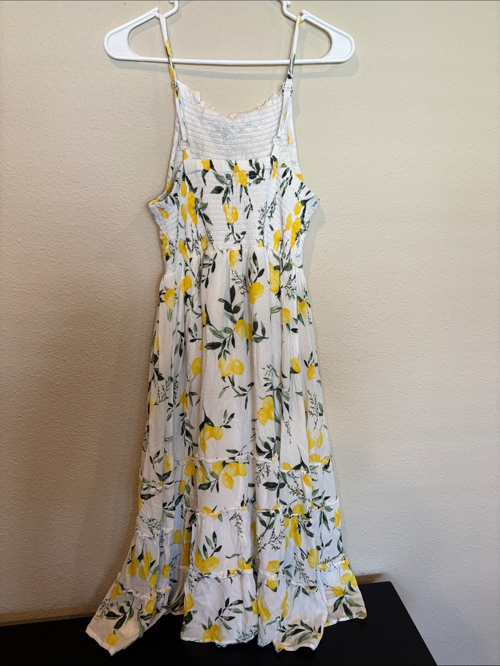 torrid 1X White Lemon-Print Midi Dress - Picture 7 of 7